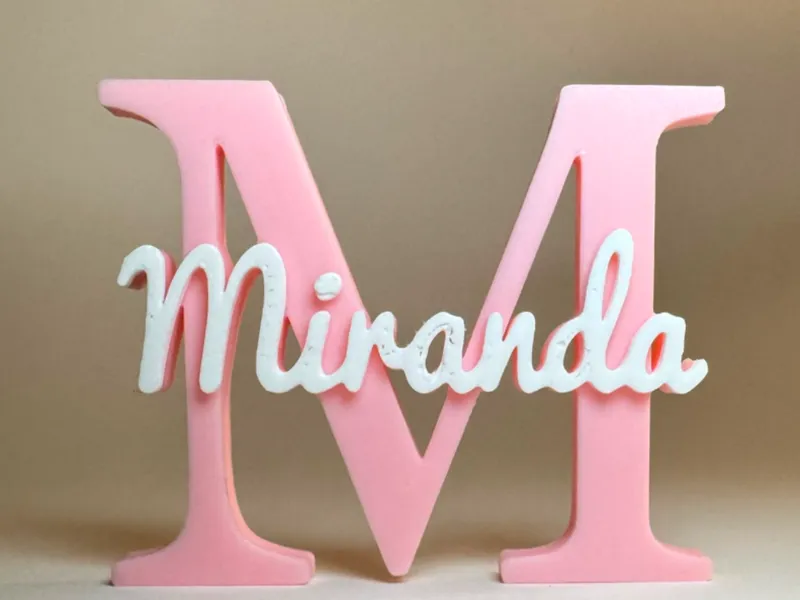 Placa de Identificação 3D - Miranda