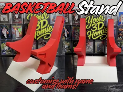 Basketball Stand (Customize with name, color, team
