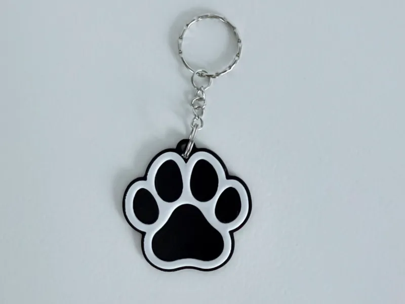 Paw Print Keychain
