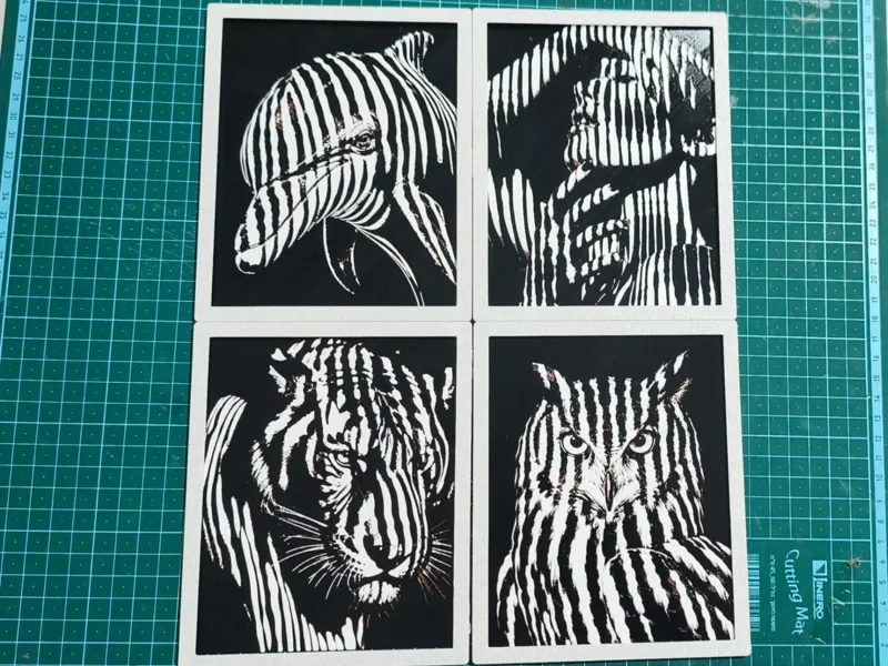 Striped Shadows Series – Snap Display Frame