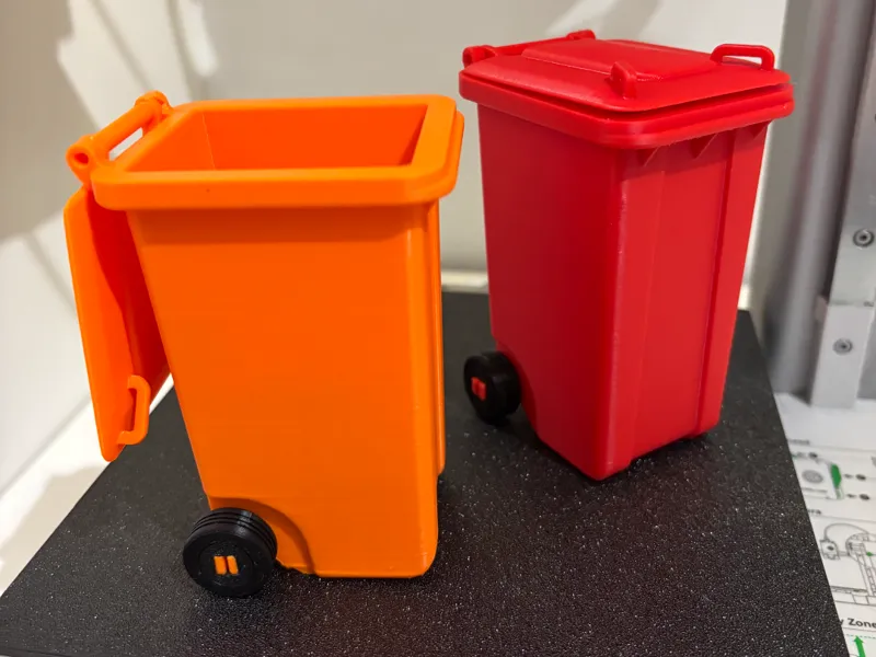Mini Wheelie Trash Bin