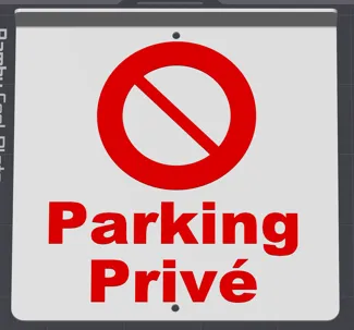 Panneau "Parking Privé"