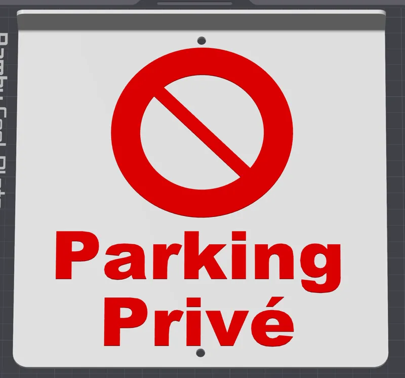 Panneau "Parking Privé"