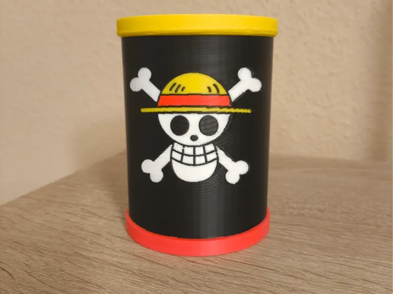 bote lapicero inspirado en one piece