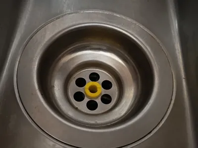 Hollow screw for sink