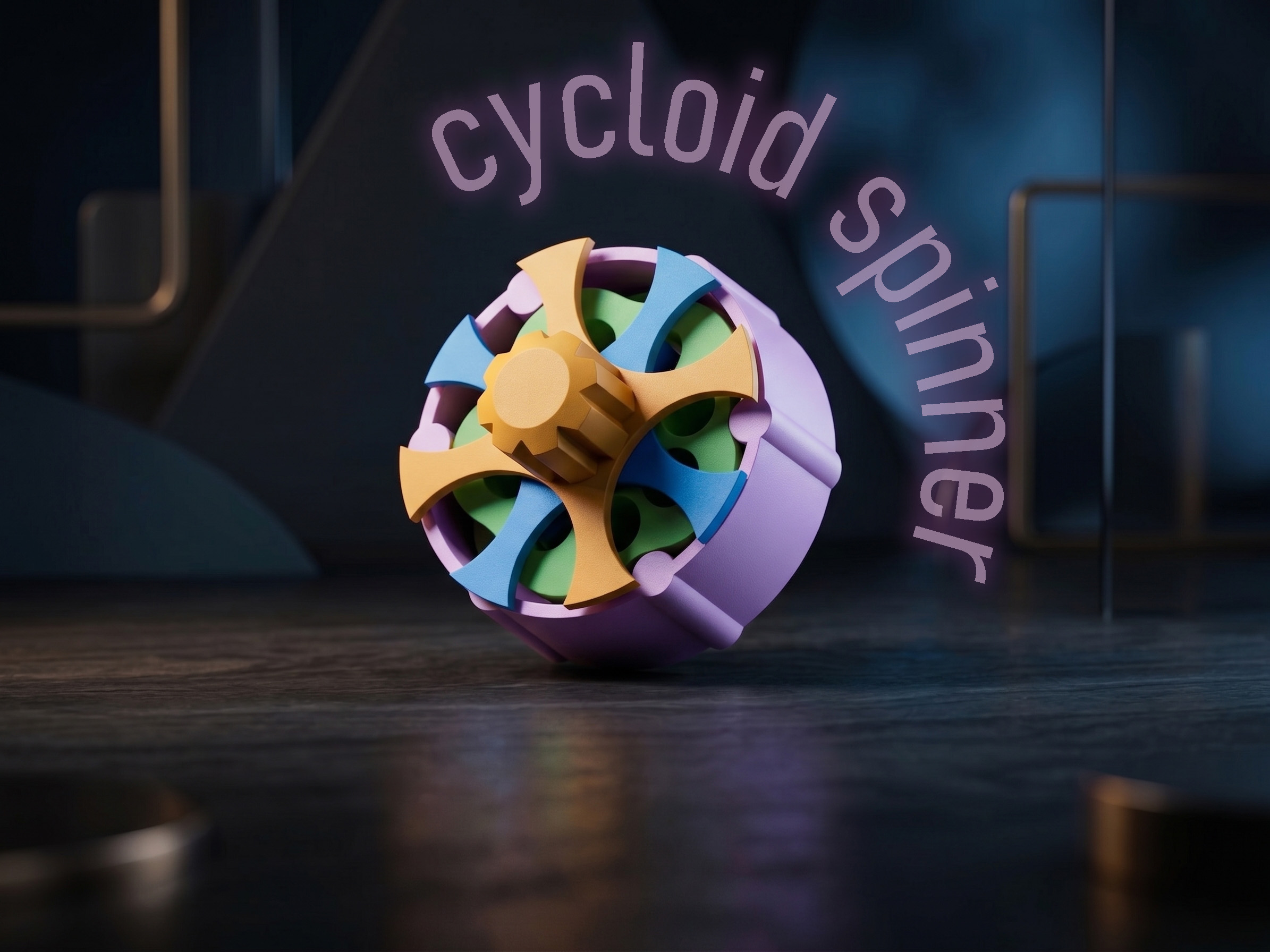 Miniatura 2 do modelo 3D Cycloid Spinner