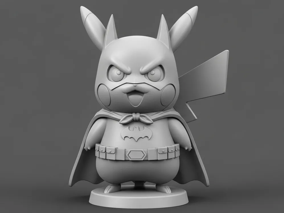 Figurine Pikachu déguisé en Batman