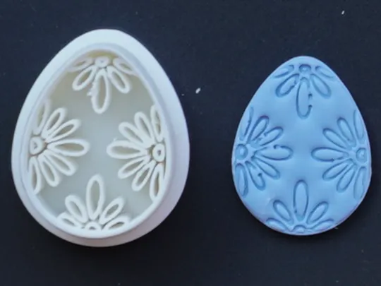 Easter Egg Polymer Clay Cutter Earrings Necklace