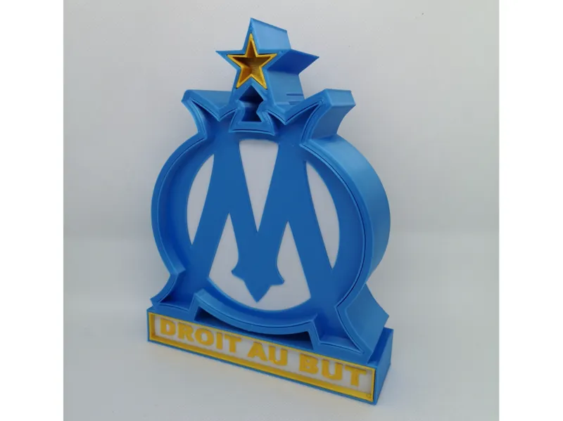Logo lumineux Olympique de Marseille
