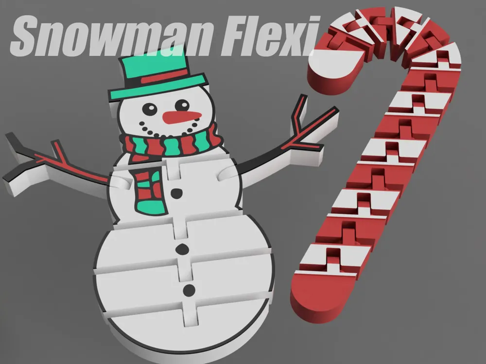 Snowman Flexi - Free 3D Print Model - MakerWorld