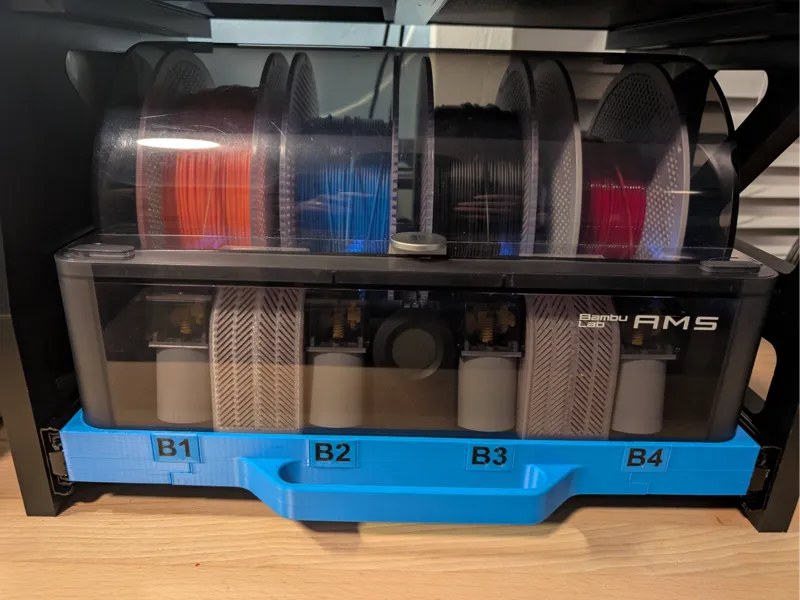 BAMBU LAB AMS RACK W/ LABELS & HANDLE