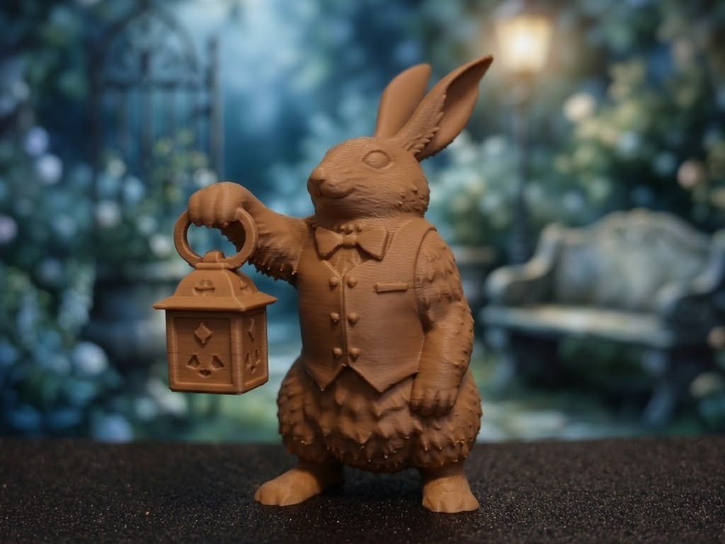 Starlight Sentry Watchful Bunny Rabbit W/ Lantern!