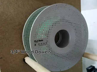 Dowel Holder Filament Storage