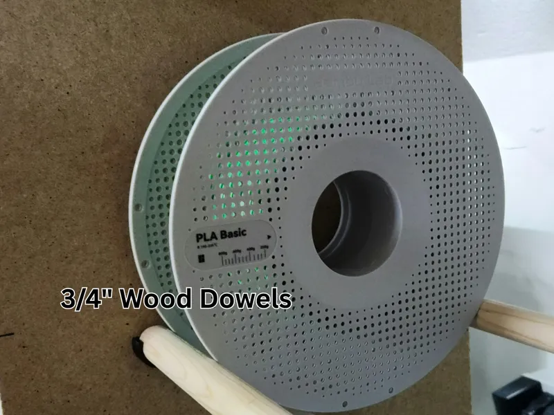 Dowel Holder Filament Storage