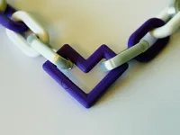 Maillon cœur pour chaîne de pom-pom — photo 1
