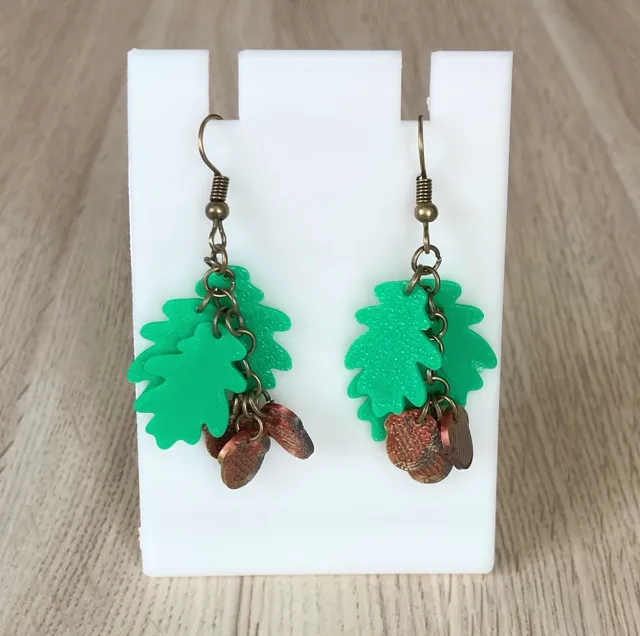Oak-tree earrings