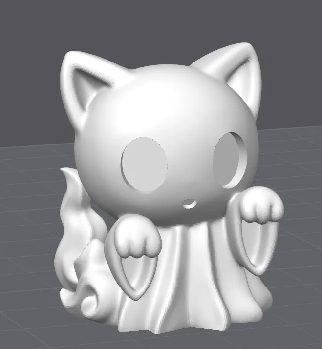 halloween cat ghost view 3