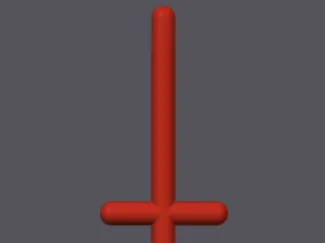 Bar 4L / 2L Crossed Lightsaber Blade