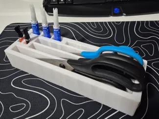 4x Scissors and Glue for Gridfinity 6x2 bin