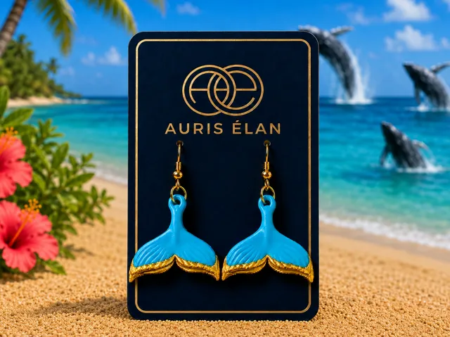Kujira Whale Tip Earrings