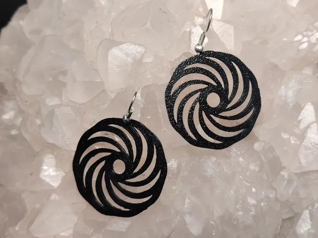 Spin Into Style with the Hypnotic Swirl Earrings