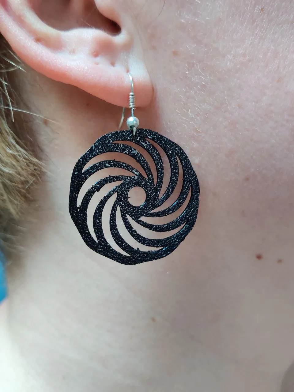 Spin Into Style with the Hypnotic Swirl Earrings view 4