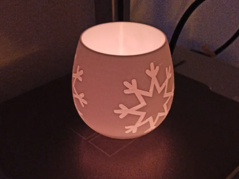 Cozy Snowfalke Tealight holder