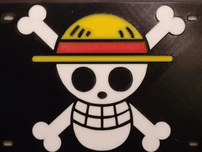 One Piece License Plate