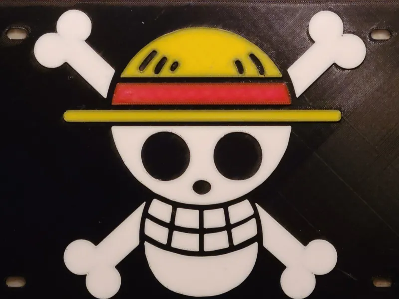 One Piece License Plate