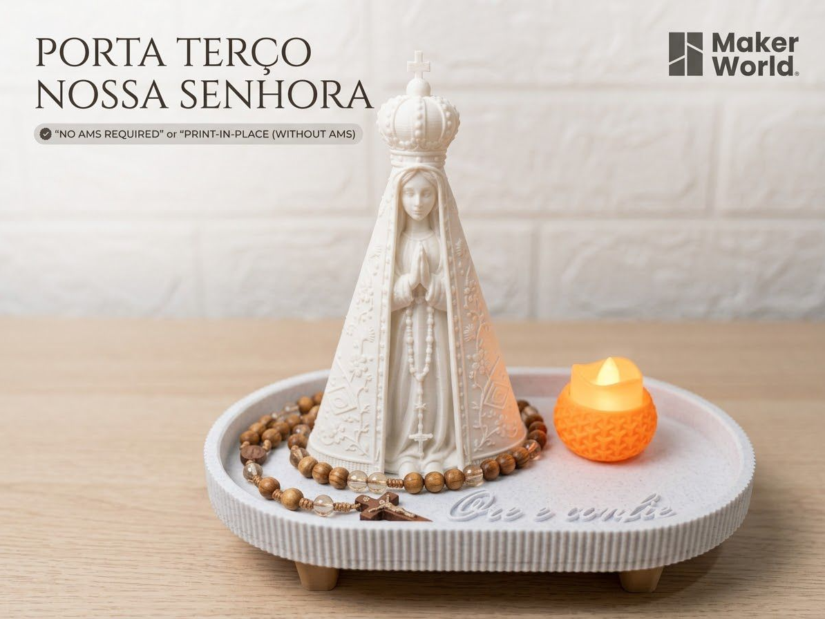 Porta terço Nossa Senhora (coroa modificada) - 1