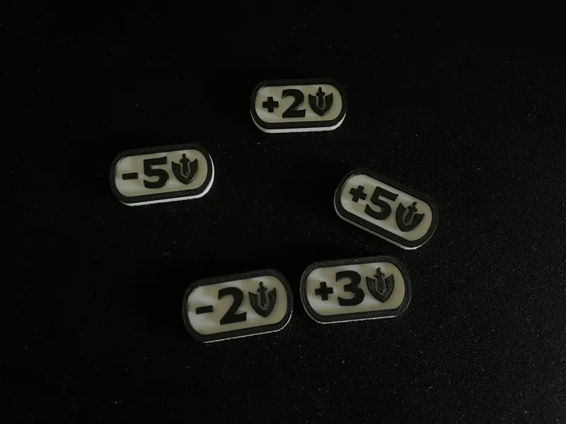 Riftbound Might Counters - Minus and Plus 1/2/3/5