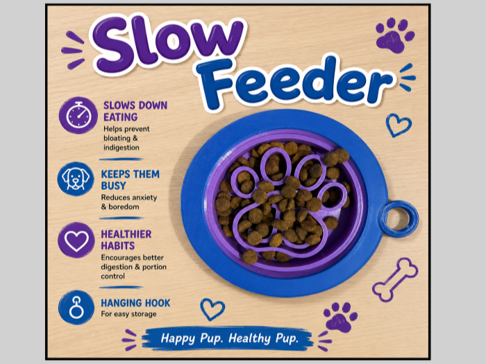 JC's Slow Feeder Pet Bowl