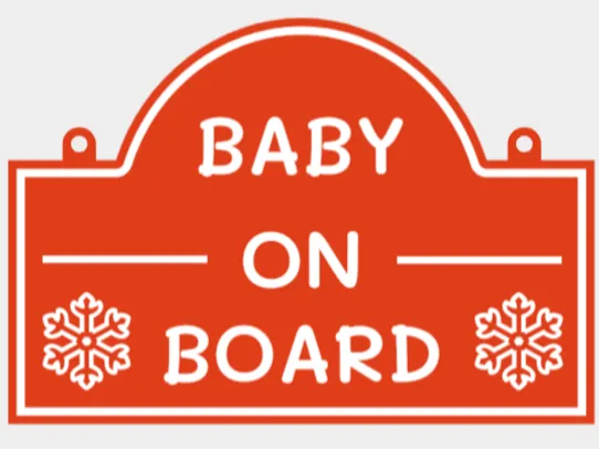 Baby On Board Winter Sign
