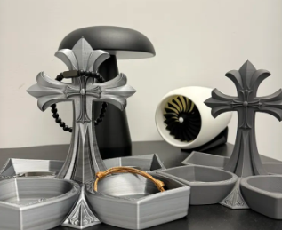 Miniatura 3 do modelo 3D 克罗心四叶草首饰盘（mini可打）