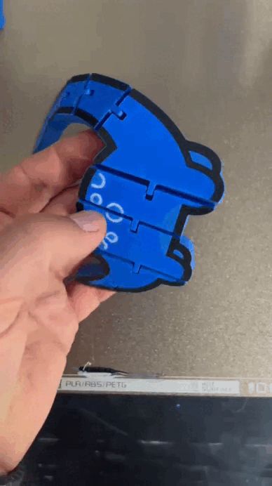 Flexi Langhals Dino, Gelenk Dino Toy