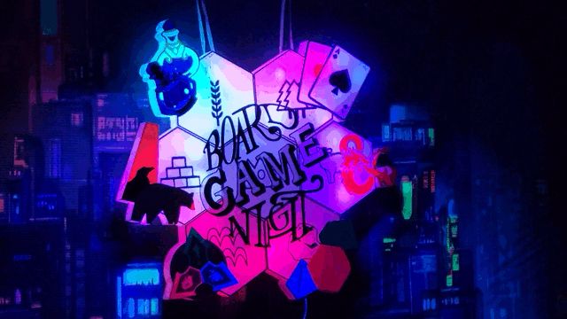 Board Game Night RGB Sign