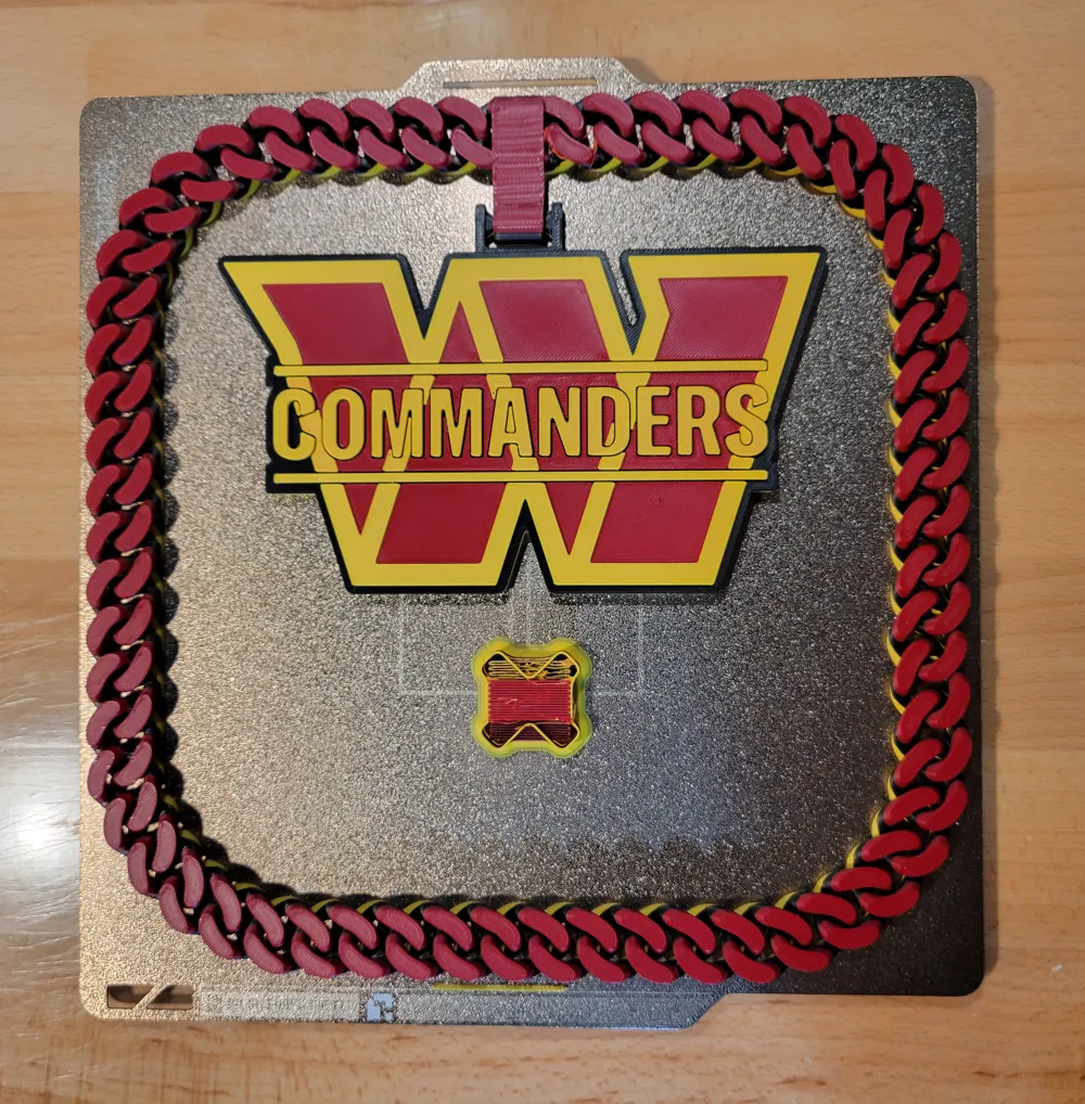 Washington Commanders Hype Chain - Free 3D Print Model - MakerWorld