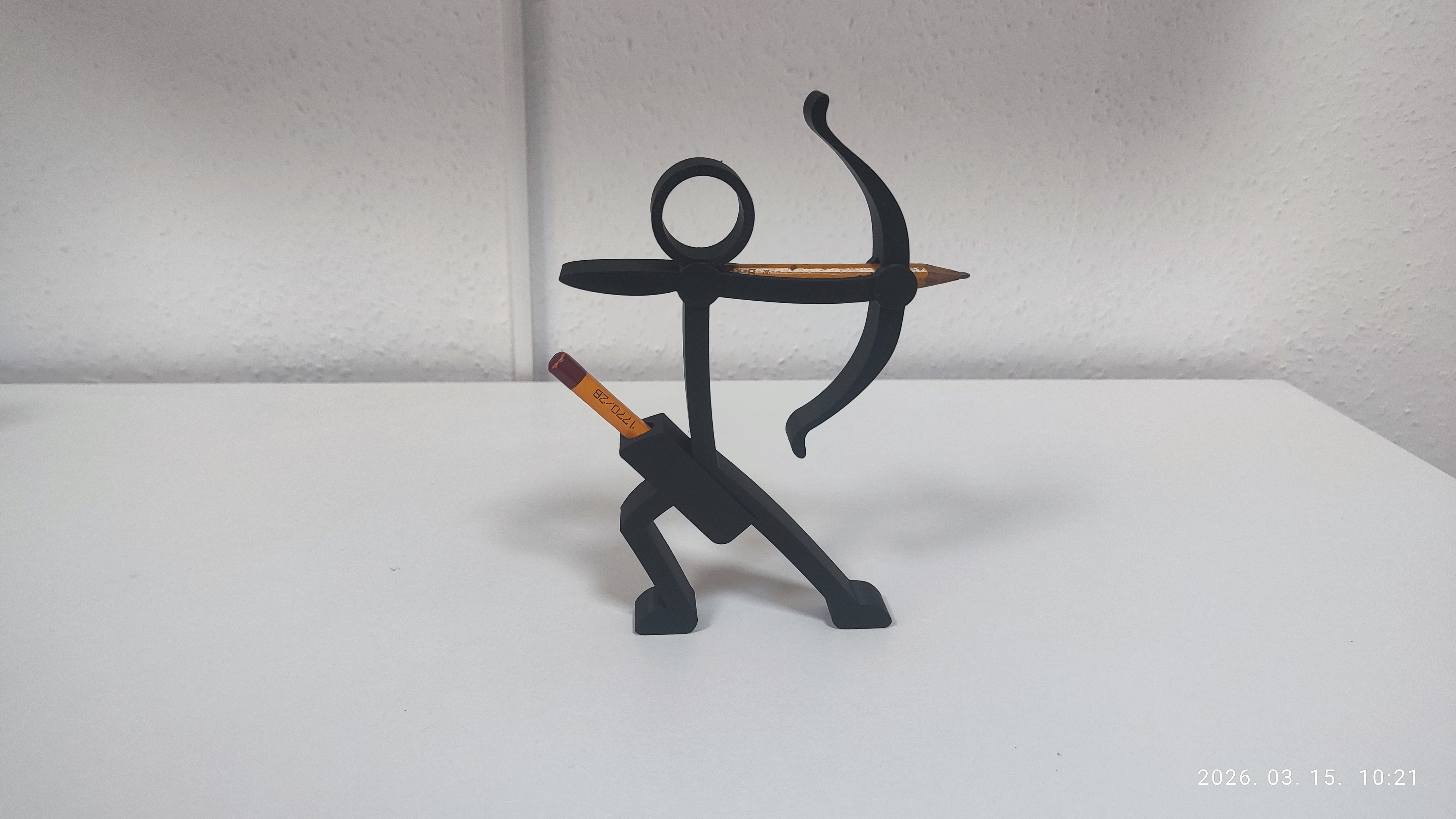 Stick Figure Pencil Holder Archer