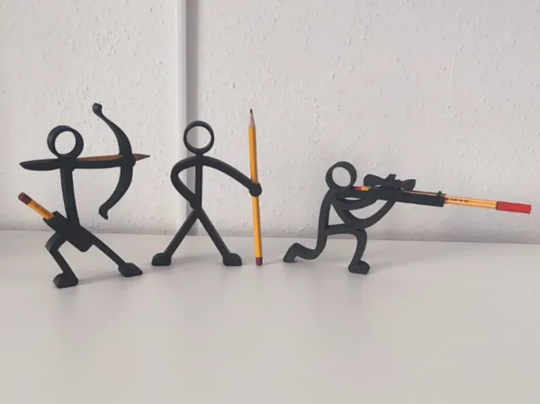 Porte-stylos bonhommes bâtons