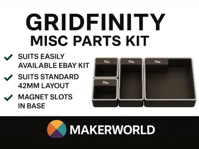 Gridfinity Set - Miscellaneous Bins