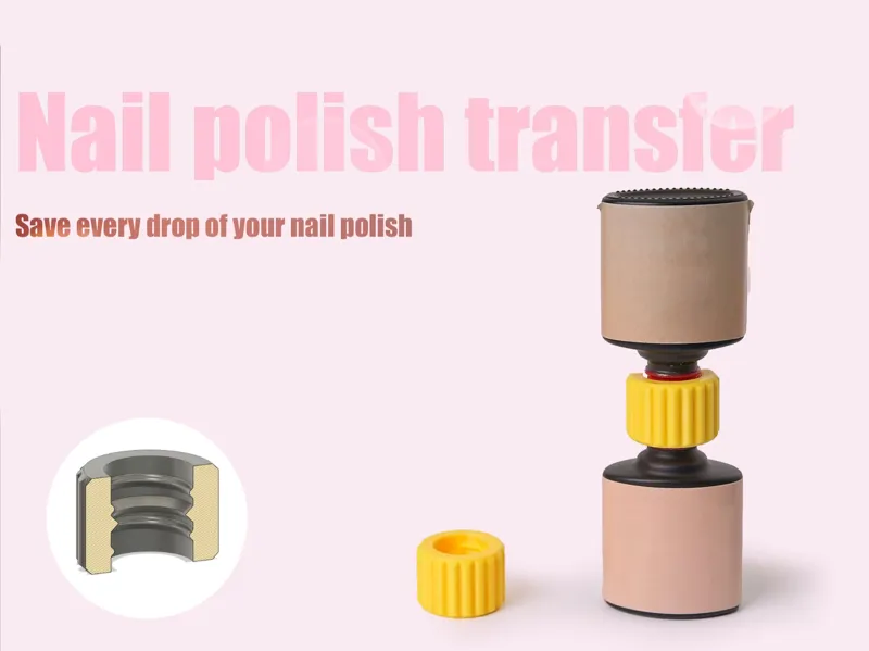 Nail polish transfer cap