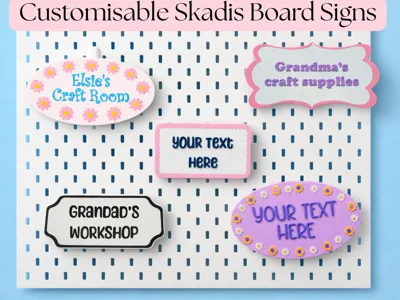 Customisable Skadis Board Signs