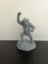 Chimpanzee Statue – Dynamic Animal Pose big size