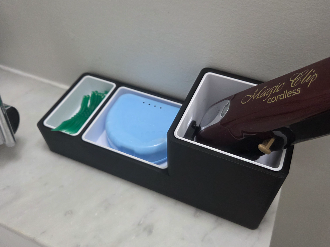 Bathroom Organizer (matches toothbrush org models) 3D model