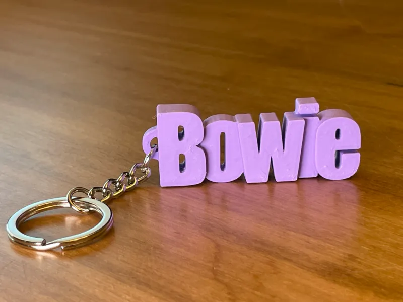Bowie Name Keychain