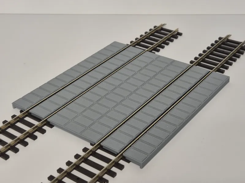 Two-Track Railway Crossing H0