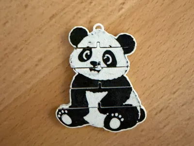 Flexi Panda Keychain