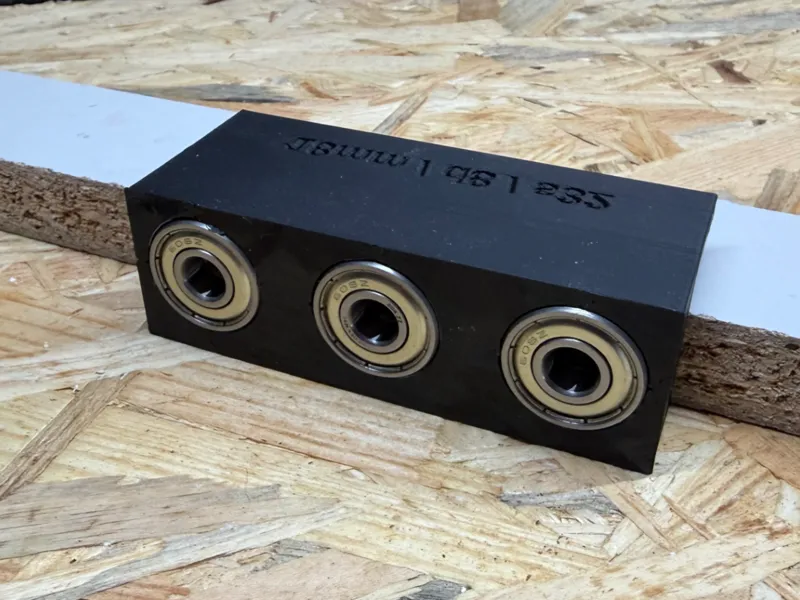 Parametric Dowel Jig with 608ZZ Bearings