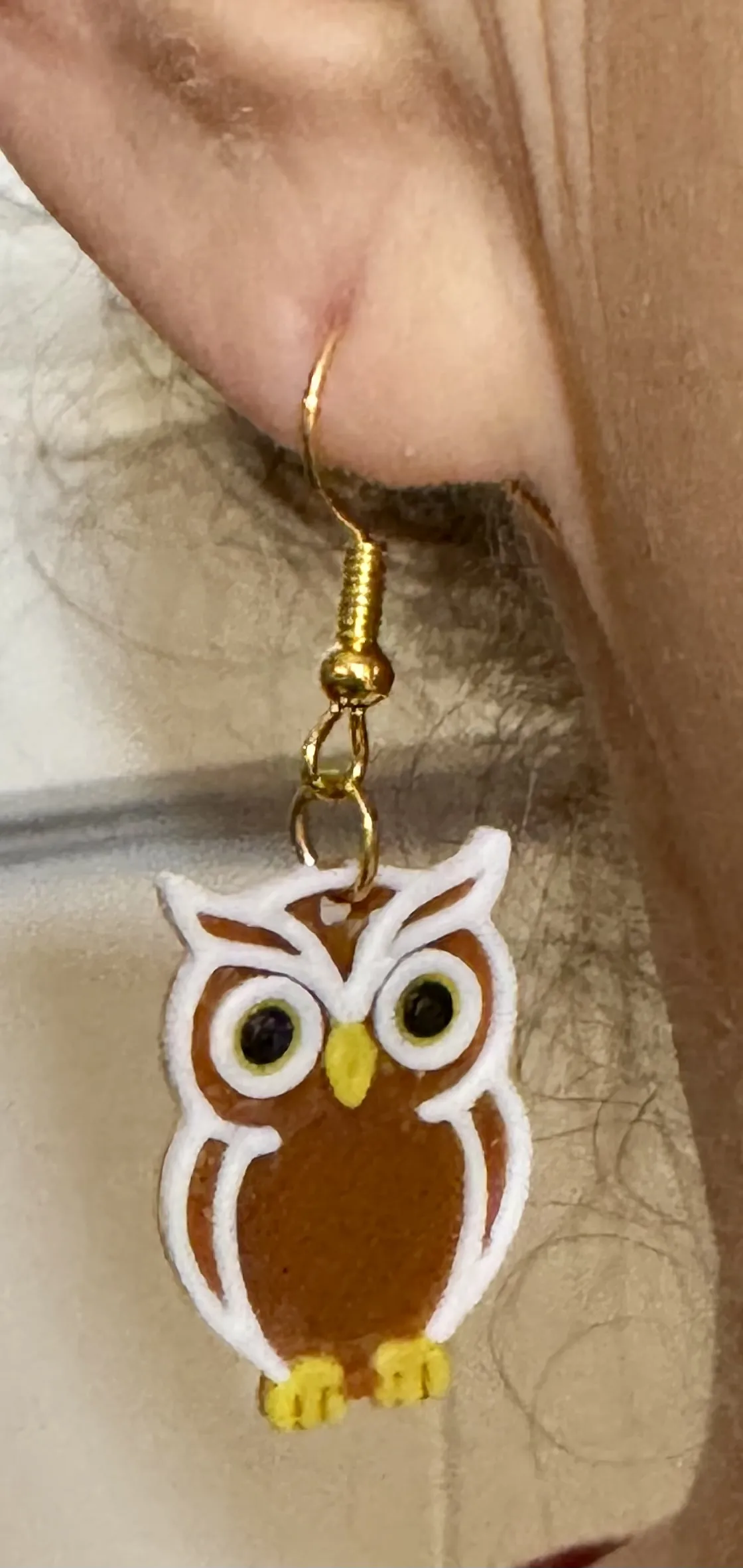 Night Guardian Owl Earrings view 2