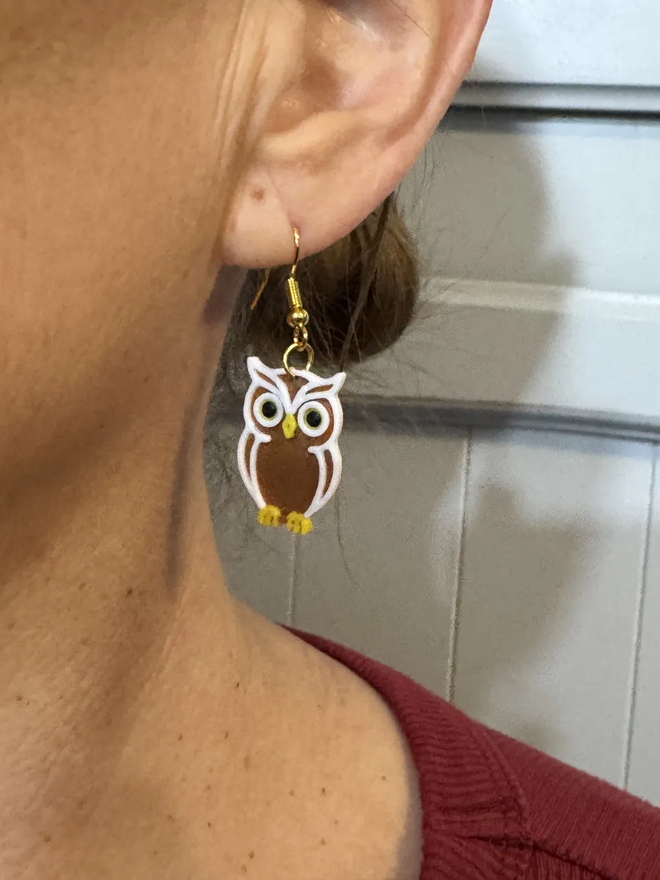 Night Guardian Owl Earrings view 3